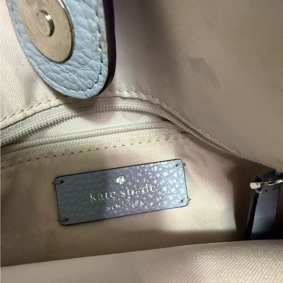 Kate Spade Jackson medium triple compartment satchel in powder blue - Picture 5 of 8